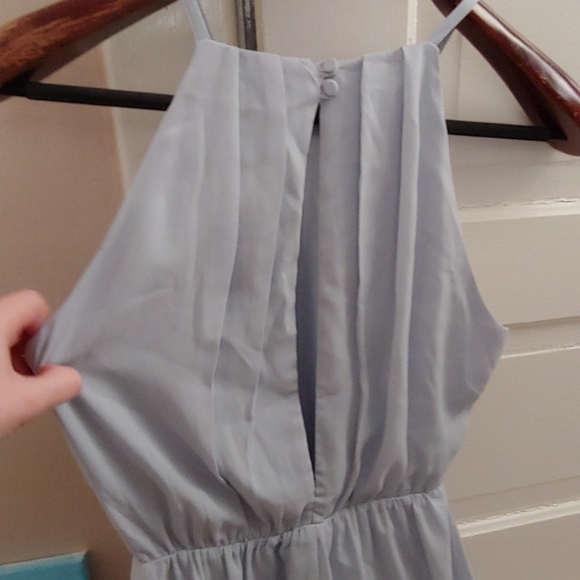 Baby blue open back dress - Picture 5 of 8